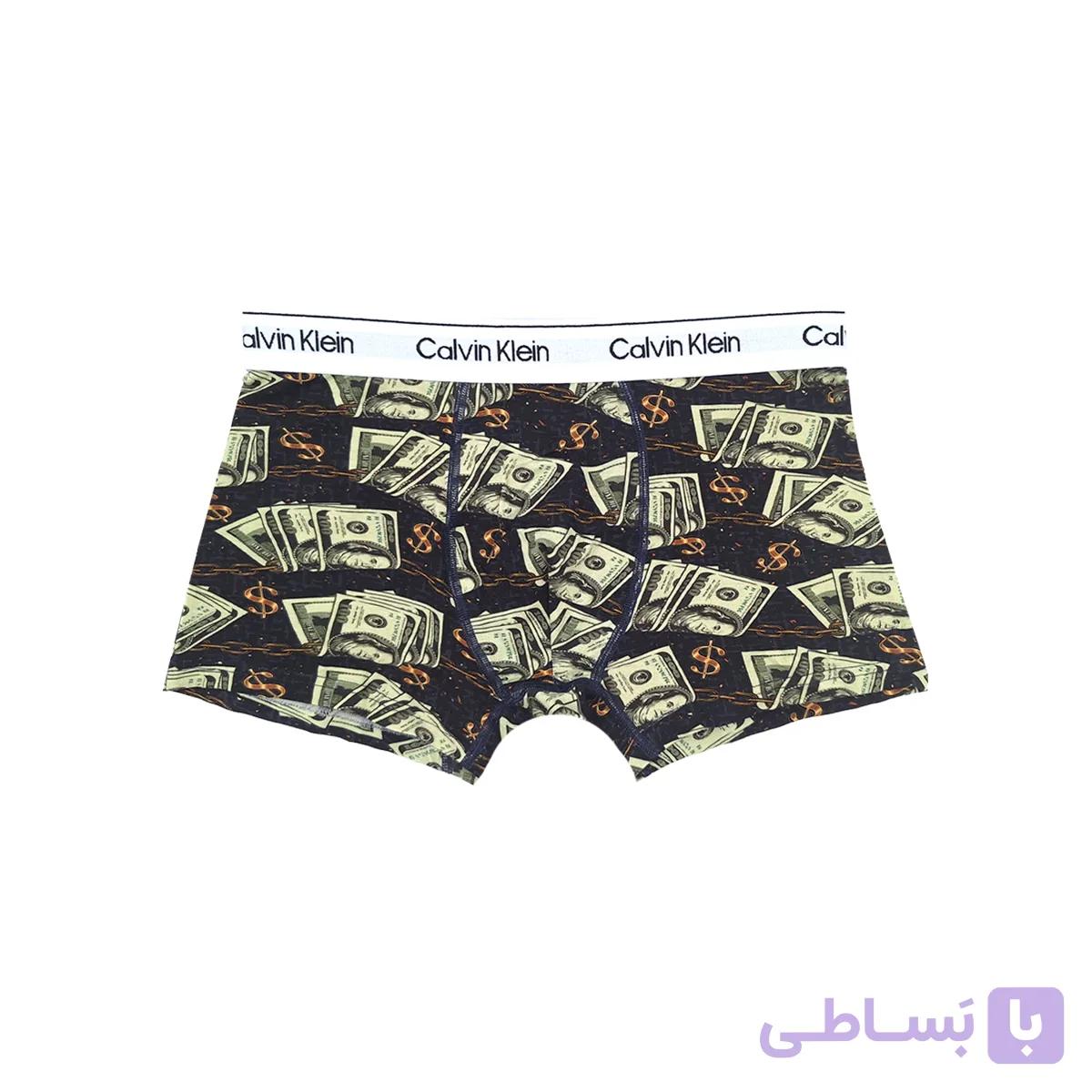 شورت مردانه کولسی طرح دلار کد 2225 — تصویر 1