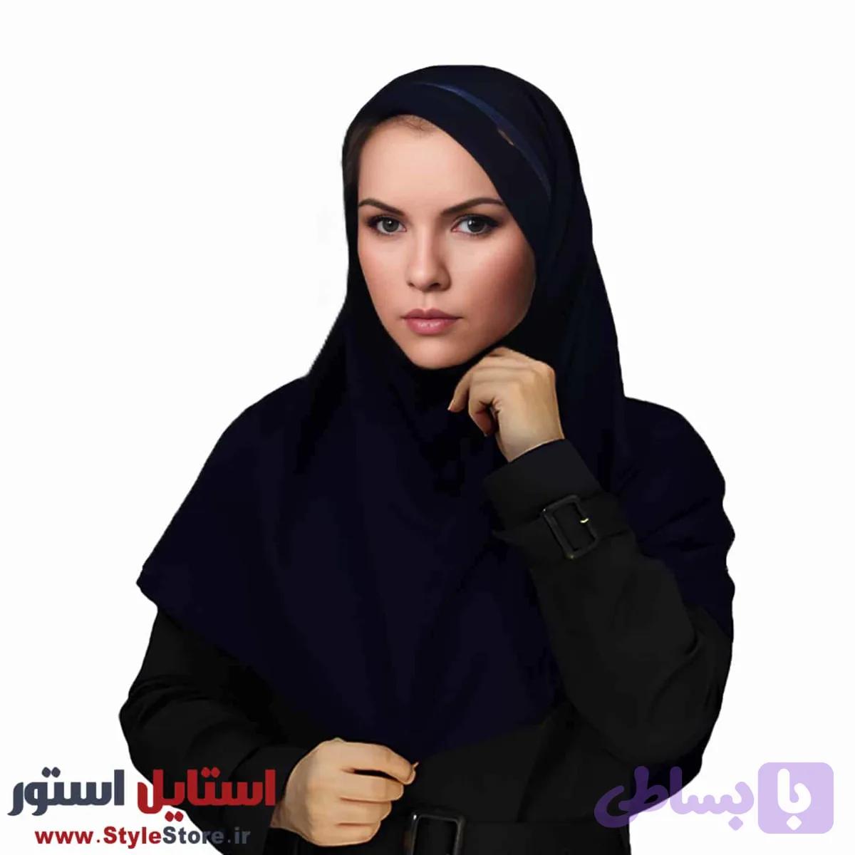 مقنعه تل دار سیلکا مدل بروجرد کد SI-85 — تصویر 1