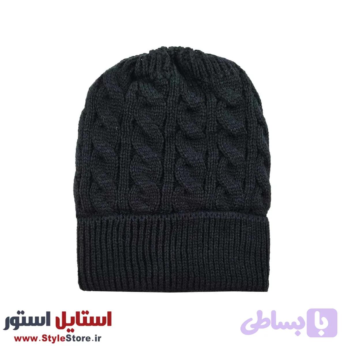 کلاه بافتنی مردانه سپهر کد 1498 — تصویر 1