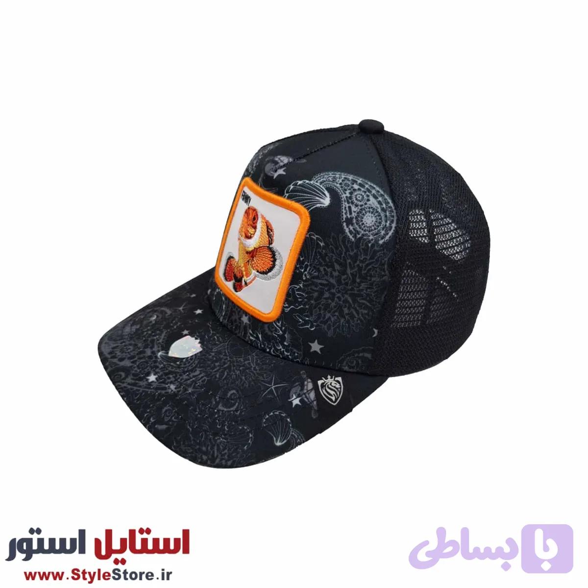 کلاه کپ طرح ماهی کد 1609 — تصویر 1