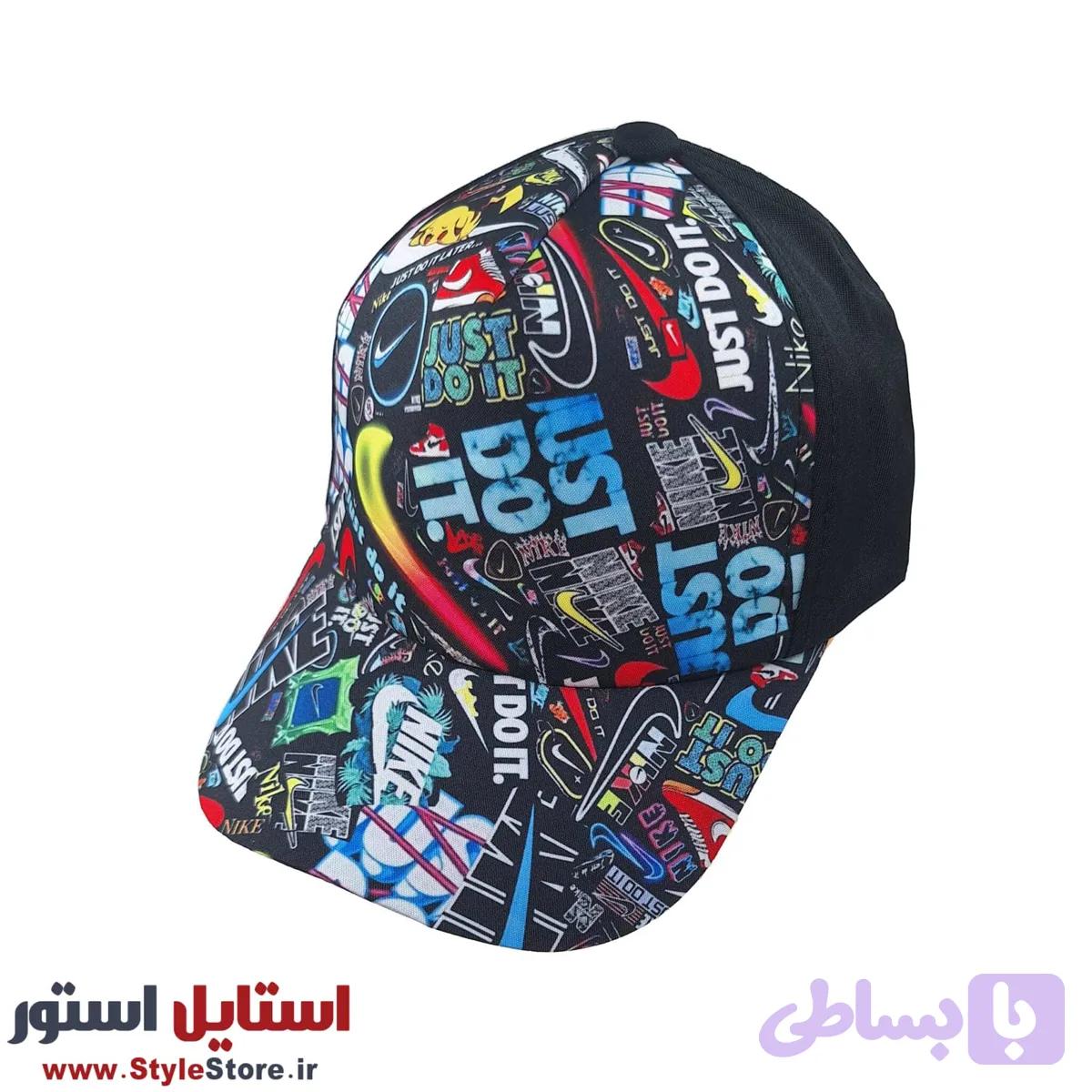 کلاه کپ بچگانه مدل JUST DO IT کد 1304 مشکی — تصویر 1