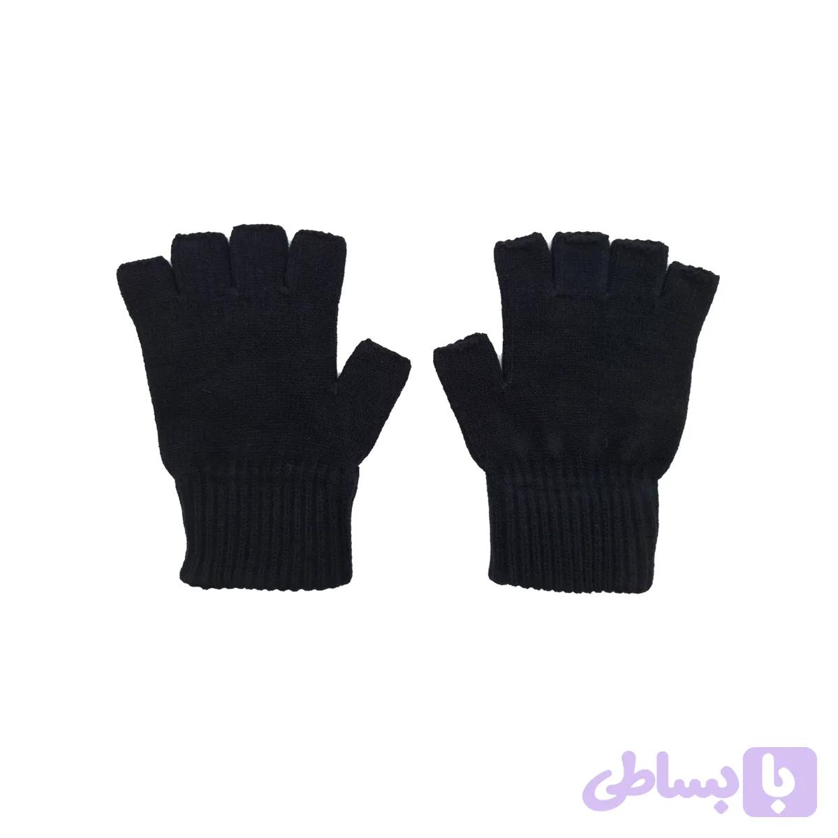 دستکش بافت مردانه مدل نیم انگشتی کد SAM-2153 — تصویر 1