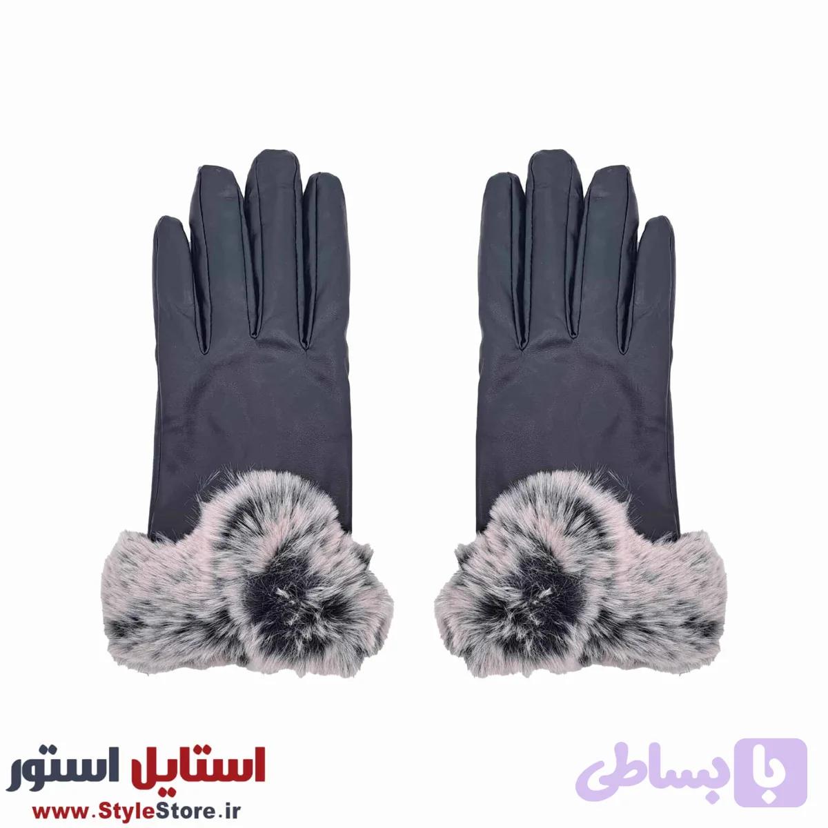 دستکش زنانه چرمی کد KH-BO 04 — تصویر 1