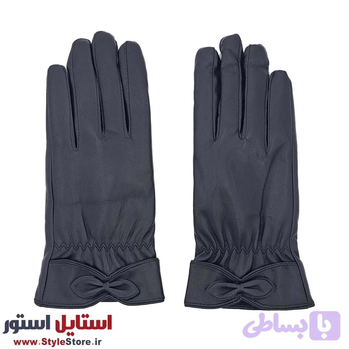 دستکش زنانه مدل چرمی کد ZIG-PA03 — تصویر 1