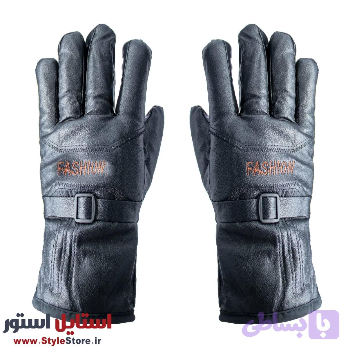 دستکش چرم مردانه مدل FASH — تصویر 1