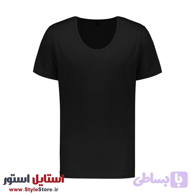 زیرپوش مشکی مردانه آستین دار نیکو (یکرو/نازک) — تصویر 1