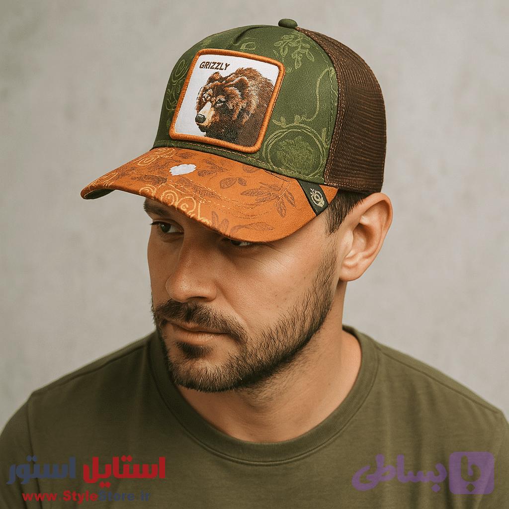 کلاه کپ مدل خرس گریزلی کد 1606 — تصویر 1