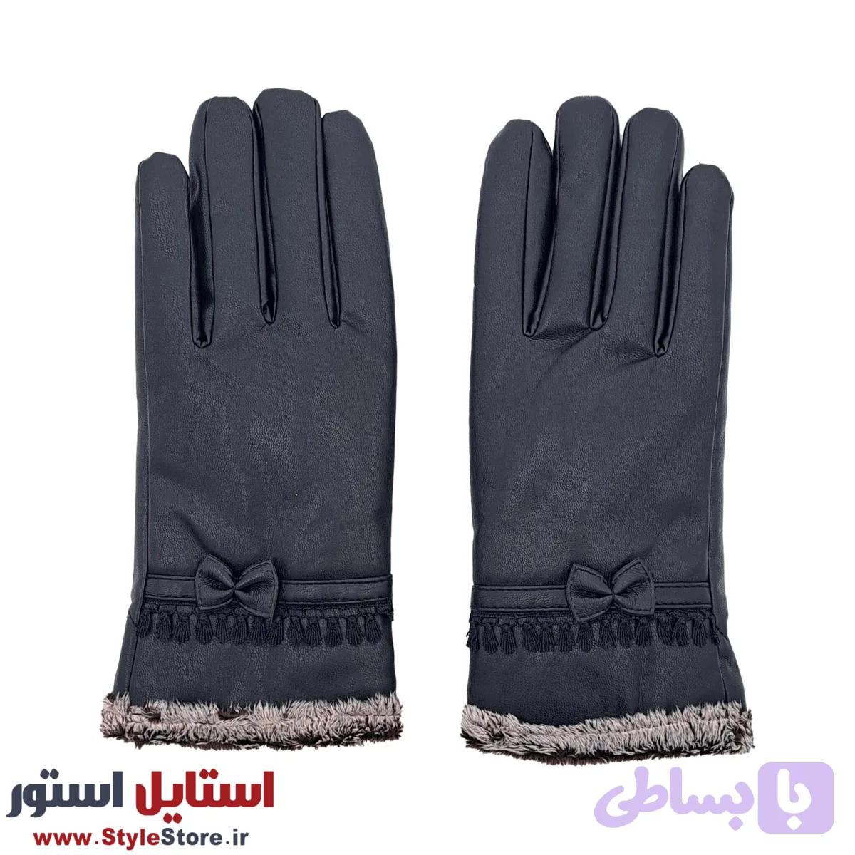 دستکش زنانه چرمی کد KH-PA01 — تصویر 1