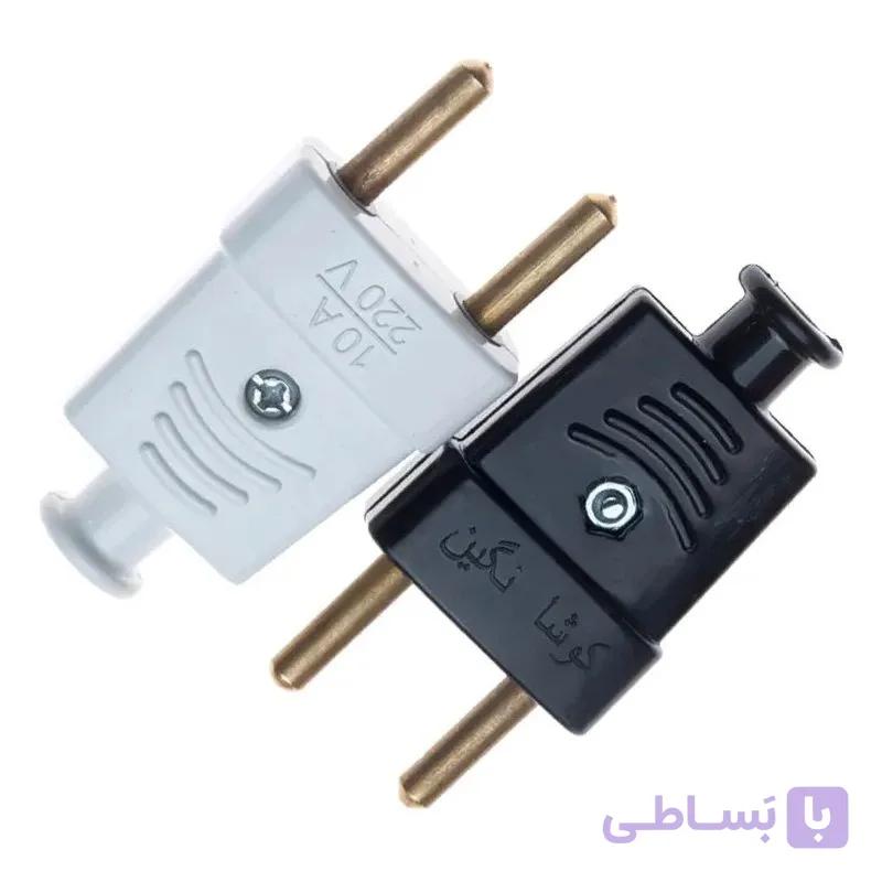 دوشاخه تخت میله برنجی کوشا نگین — تصویر 1