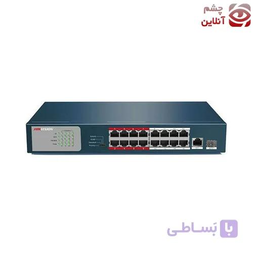 سوییچ شبکه 16 پورت هایک ویژن مدل DS-3E0318P-E/M