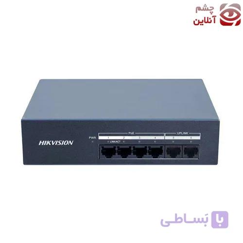 سوییچ شبکه 6 پورت گیگ هایک ویژن مدل DS-XS06G-P