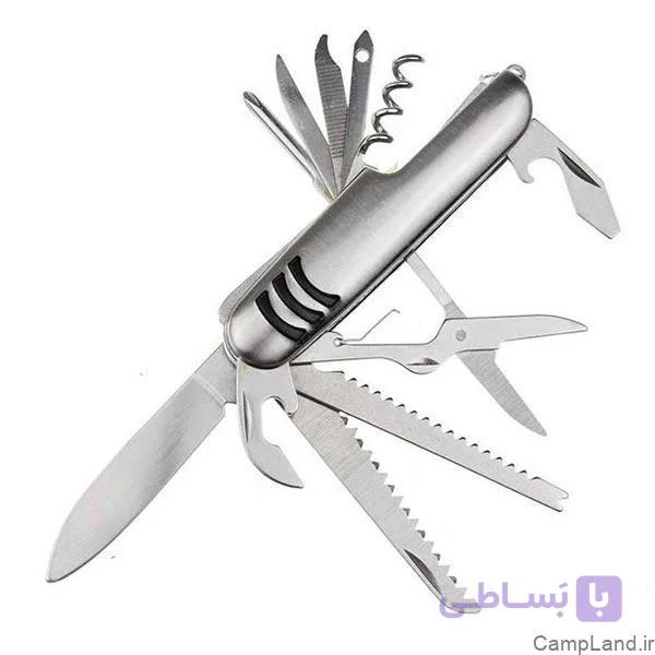 ابزار چندکاره سفری استیل مدل 0096 — تصویر 1
