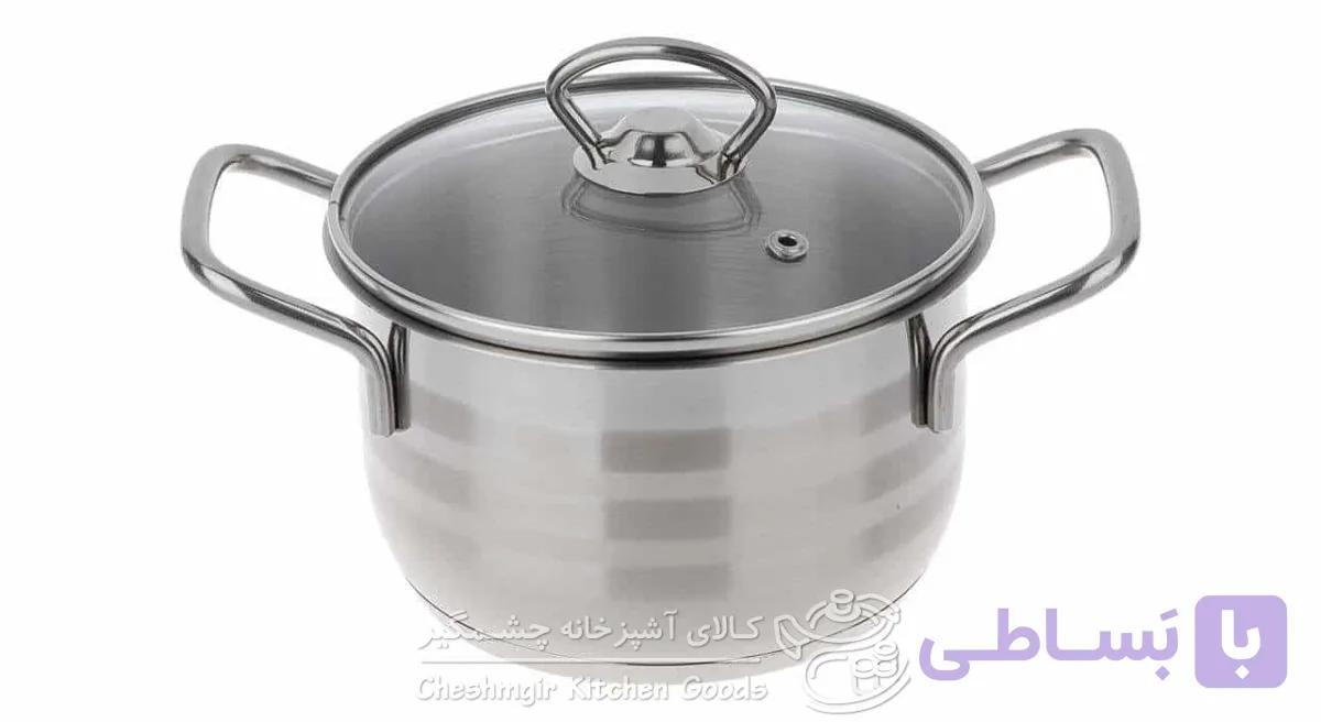 قابلمه استیل سایز 18 دستی لوکس — تصویر 1
