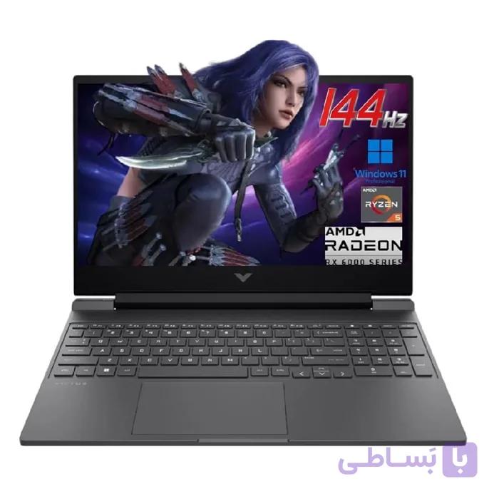 لپ تاپ اچ پی استوک HP VICTUS gaming 15 Ryzen5-240W 24GB 512GB SSD RTX 5050-8G 15.6 FHD 144HZ — تصویر 1