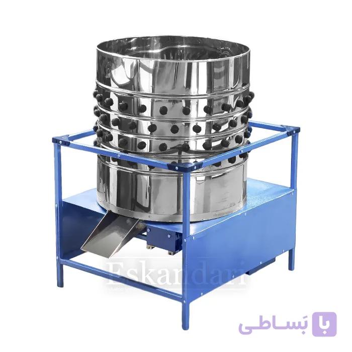 پرکن مرغ نیمه صنعتی اسکندری (2 مرغ همزمان) — تصویر 1
