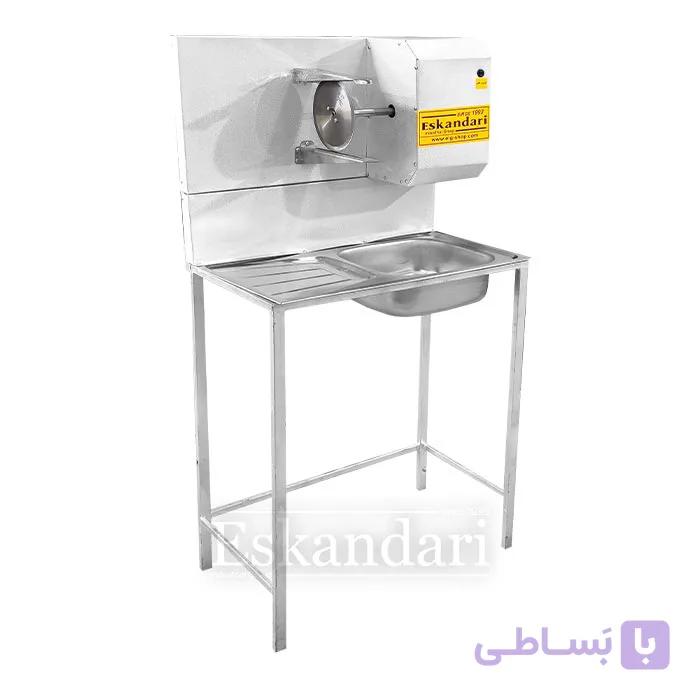 مرغ خردکن سینک دار گالوانیزه اسکندری — تصویر 1
