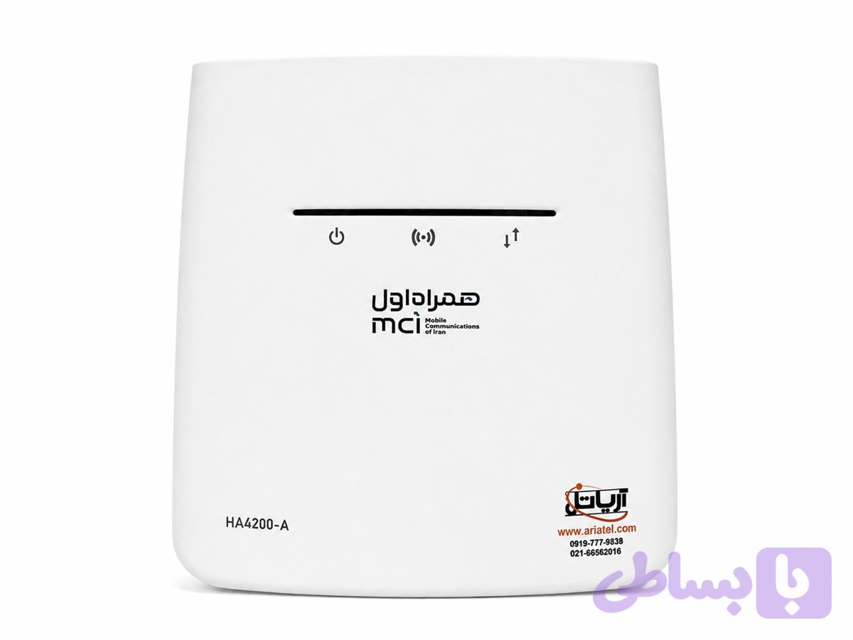 مودم رومیزی 4G همراه اول مدل HA4200-A به همراه ۳۰۰ گیگ اینترنت یک‌ساله — تصویر 1
