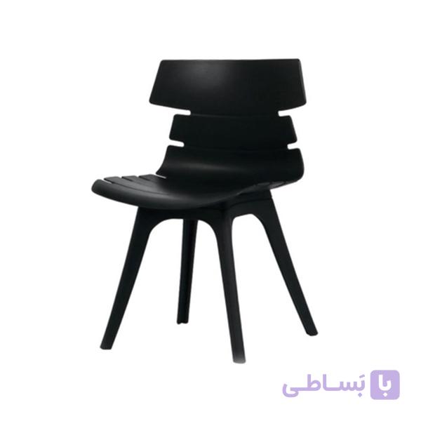 صندلی بنیزان مدل مرجان پایه پلاستیکی مشکی کد M520
