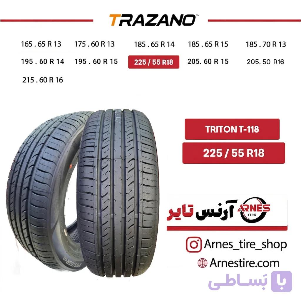 لاستیک ترازانو سایز 225/55R18 مدل TRITON T-118 — تصویر 1