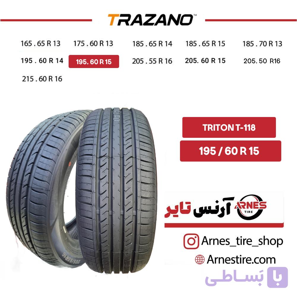 لاستیک ترازانو سایز 205/60R15 مدل TRITON T-118 — تصویر 1