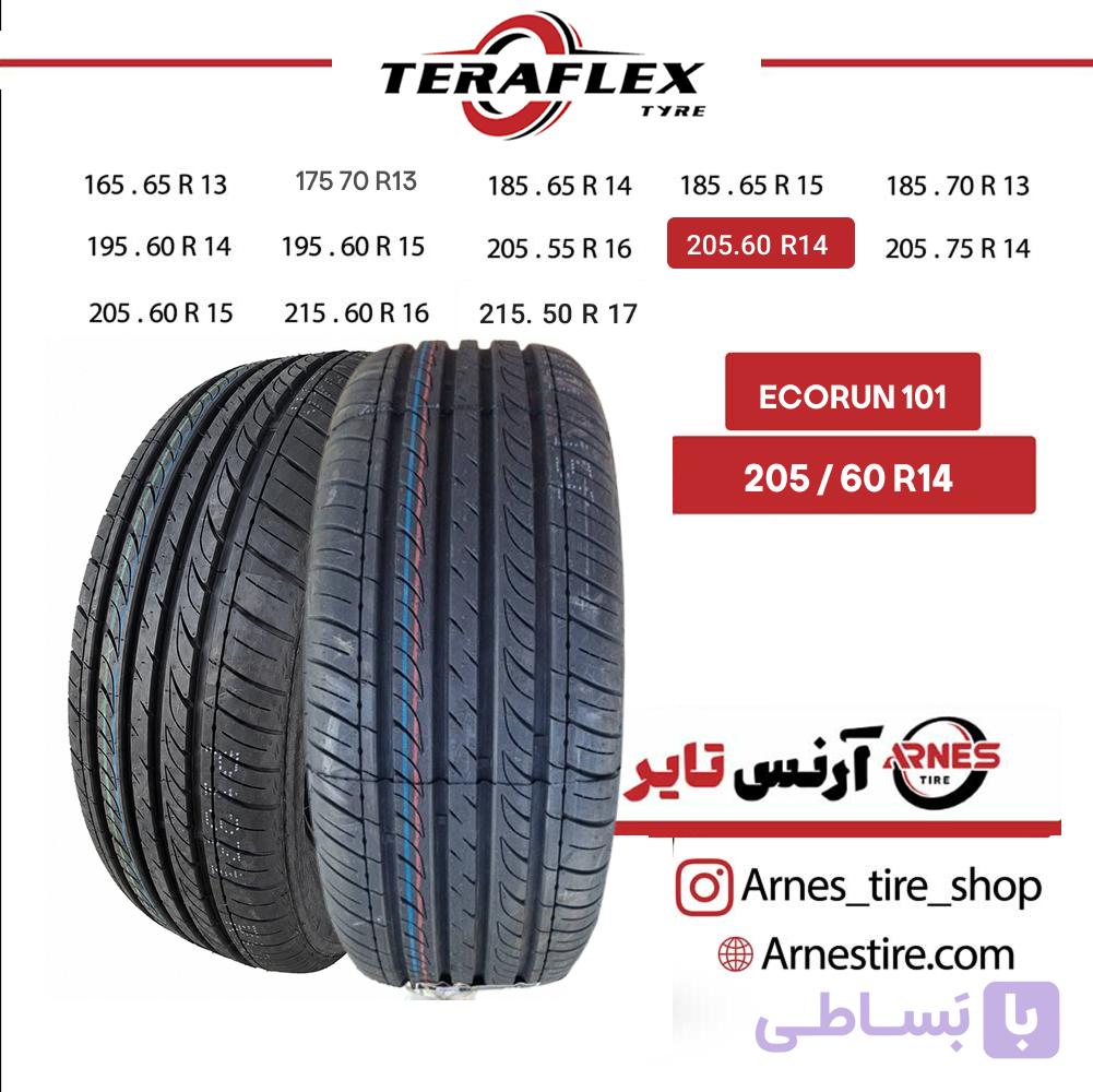 لاستیک ترافلکس سایز 205/60R14 مدل ECORUN 101 — تصویر 1