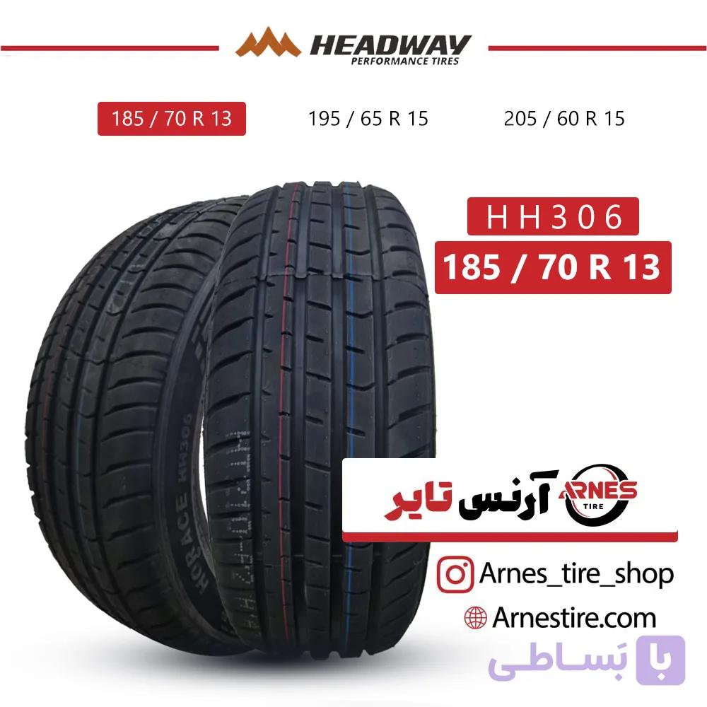 لاستیک هدوی سایز 185/70R13 مدل HH306 — تصویر 1