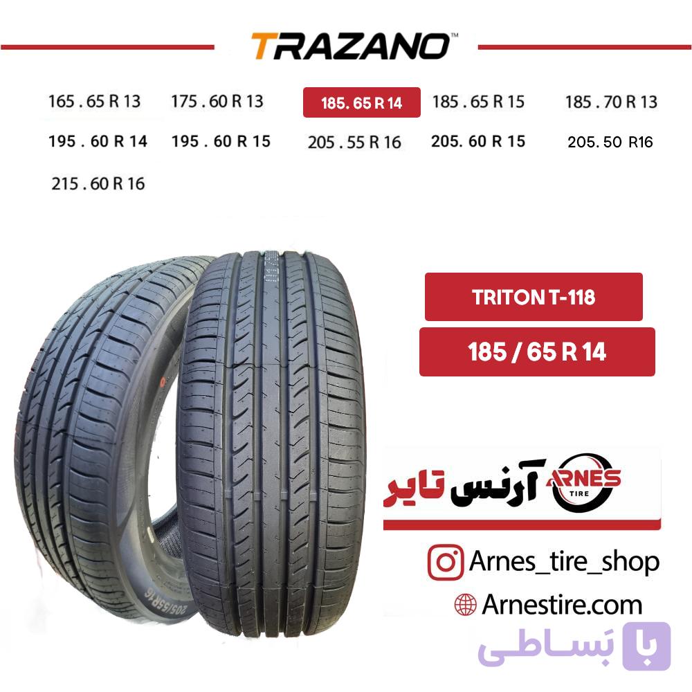 لاستیک ترازانو سایز 185/65R14 مدل TRITON T-118 — تصویر 1