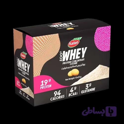 ساشه پروتئین وی کاله با طعم بیسکوئیت بسته 12 عددی
