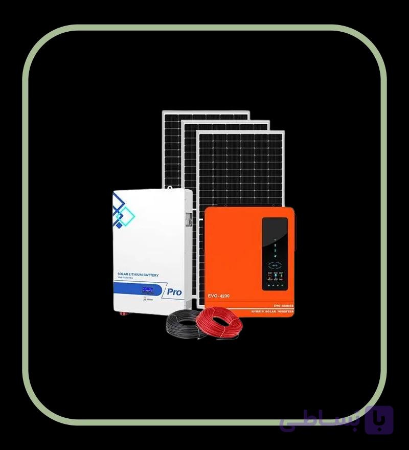 پکیج برق خورشیدی 4 کیلووات