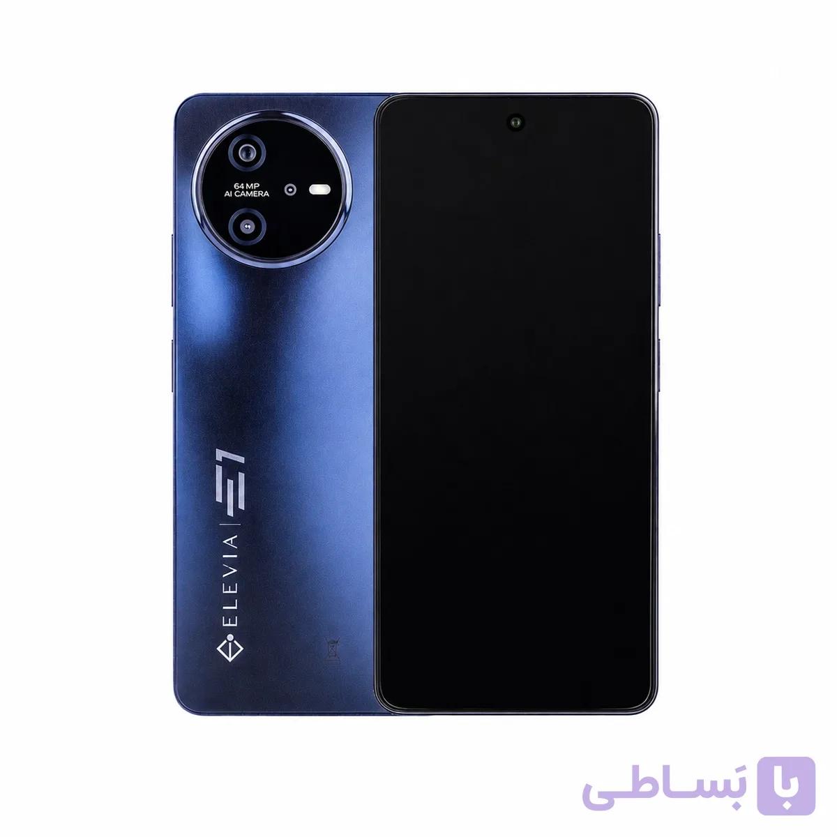 گوشی موبایل Elevia مدل E1 (RAM 8+8) ظرفیت 256GB – سرمه ای (به همراه محافظ صفحه نمایش)