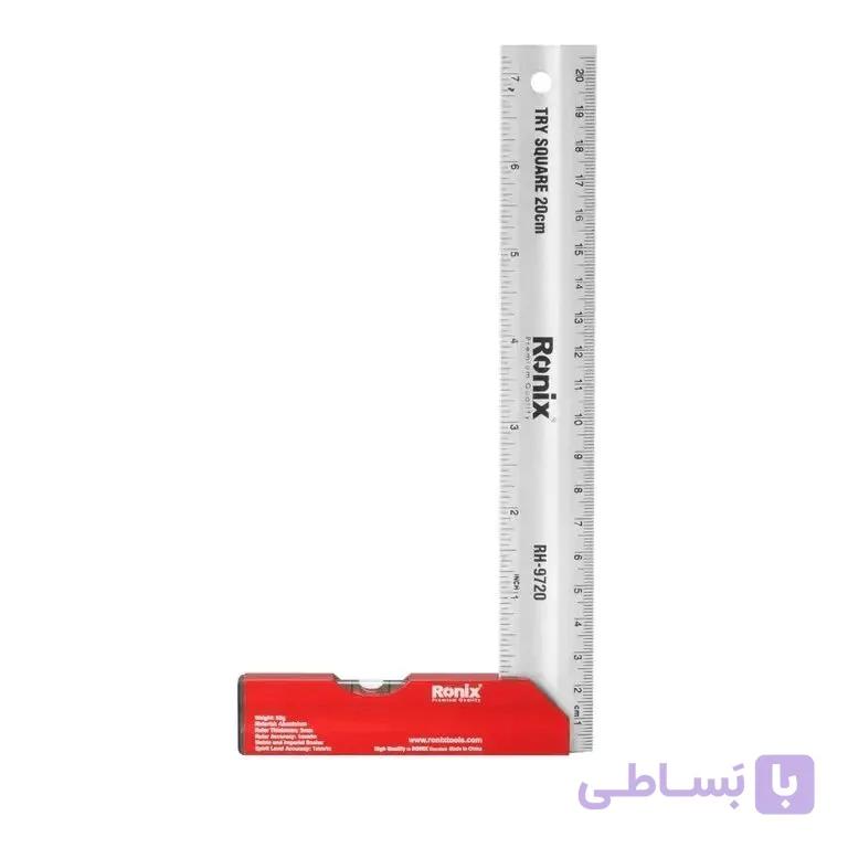 گونیا ترازدار RH-9720 رونیکس (آلومینیومی، 20 سانتی) — تصویر 1