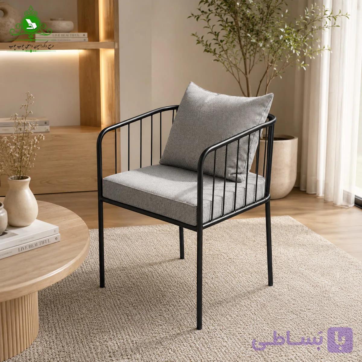 صندلی فست فودی فلزی مدل هلیا — تصویر 1