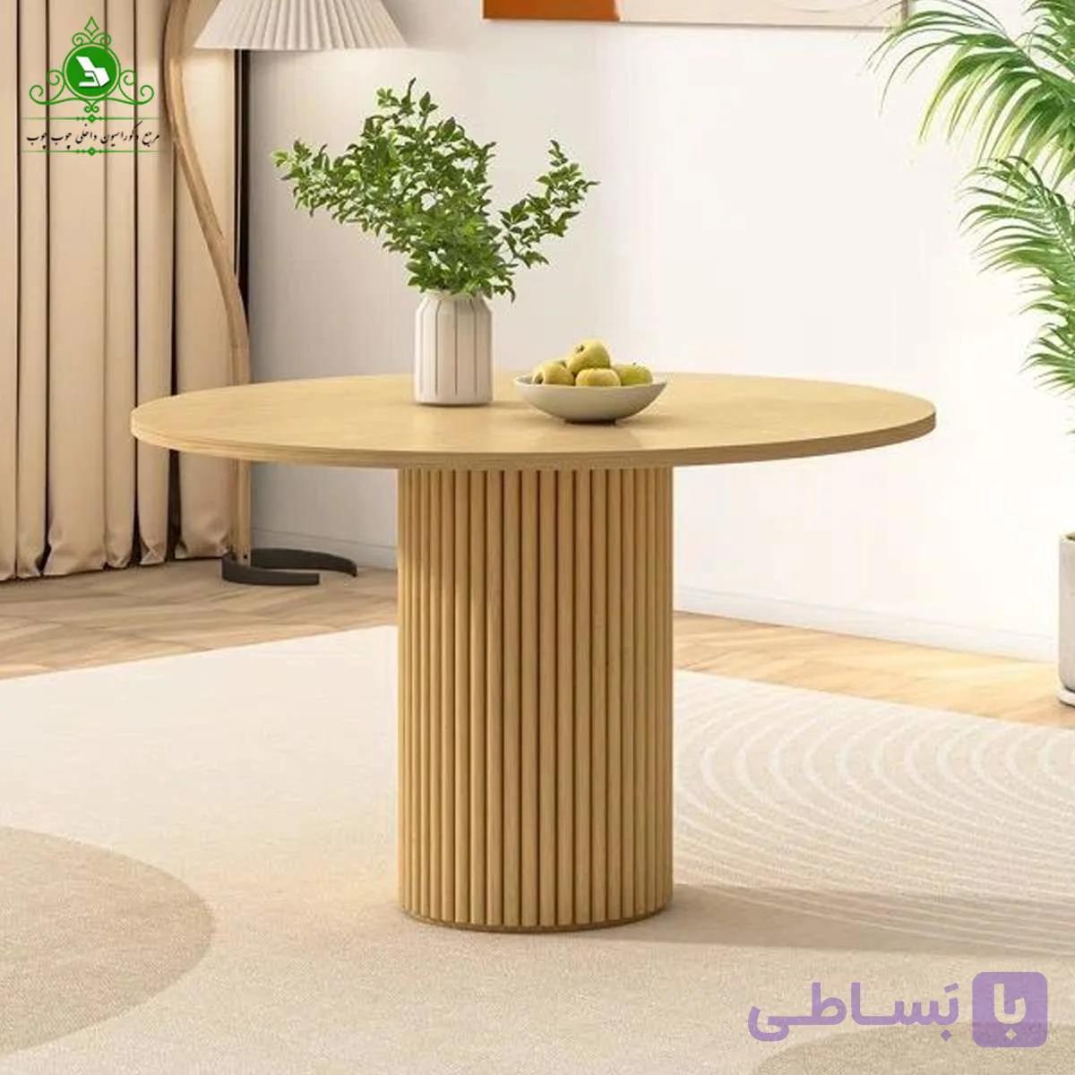 میز ناهارخوری چهار نفره مدل روژین — تصویر 1