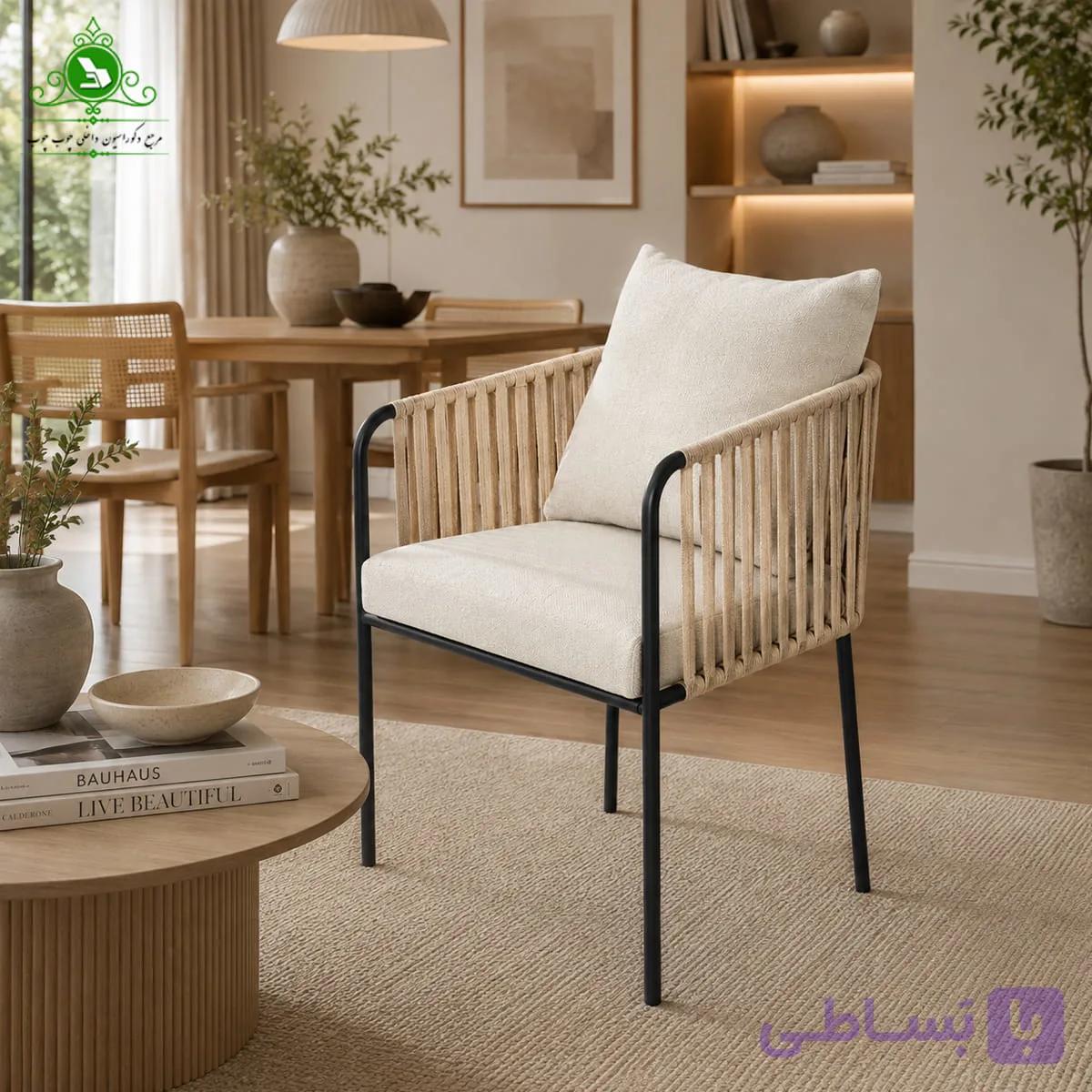 صندلی فست فودی فلزی مدل فاستر — تصویر 1