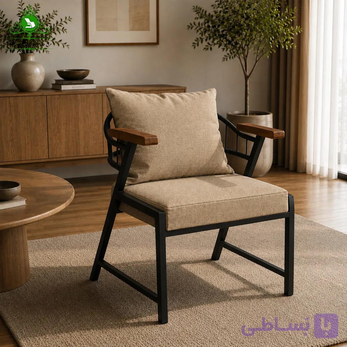 صندلی فست فودی فلزی مدل ورسا — تصویر 1