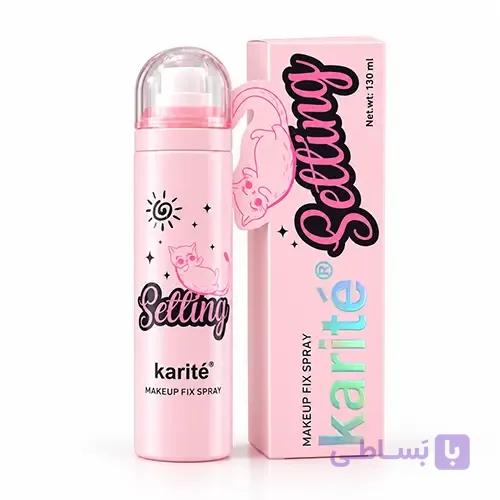 اسپری فیکس آرایش کاریته مدل Setting طرح گربه — تصویر 1