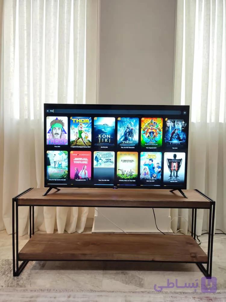 میز تلویزیون چوبین نورا مدل tv8