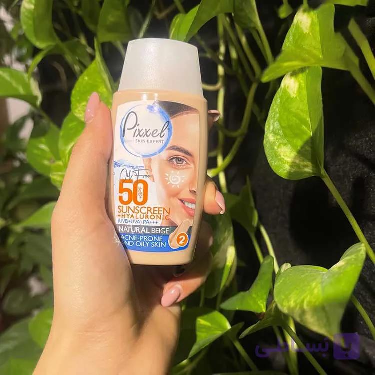 کرم ضد آفتاب پیکسل (Pixxel) پوست چرب SPF 50 رنگ Natural Beige — تصویر 1