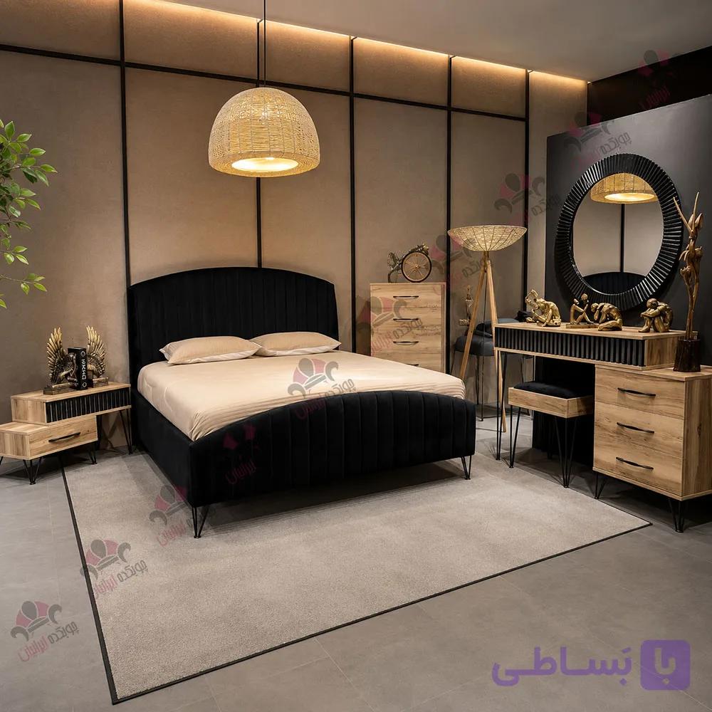 سرویس خواب دو نفره مدل آبنوس — تصویر 1