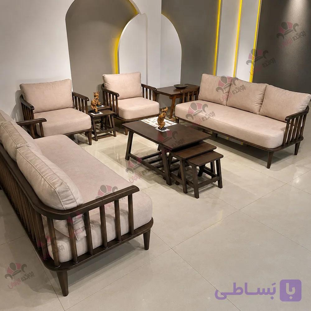 مبل راحتی مینیمال مدل نرده ای — تصویر 1