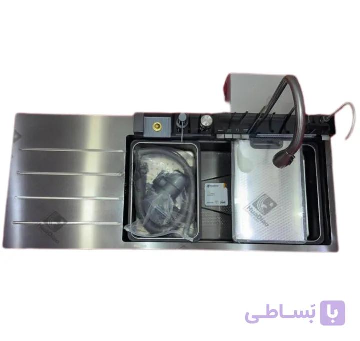 سینک ظرفشویی پیانویی ۵ کلید هوادیو HUADIAO (120 سانتی متر) — تصویر 1
