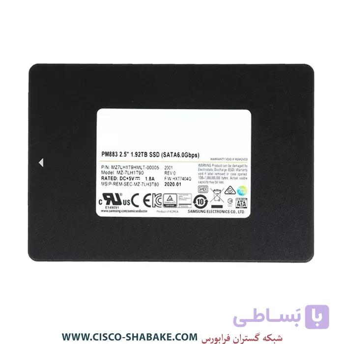 هارد SSD سرور Samsung 1.92TB PM883 6G SATA 2.5inch Enterprise — تصویر 1