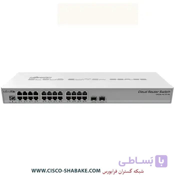 سوئیچ میکروتیک CRS326-24G-2S+RM — تصویر 1