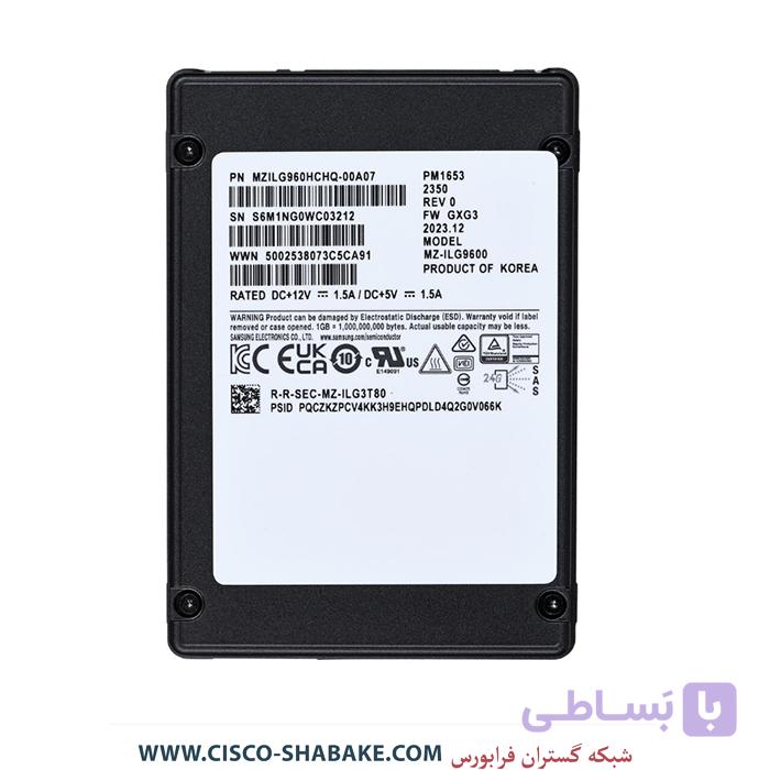 هارد SSD سرور Samsung 960GB PM1653 24G SAS 2.5inch — تصویر 1