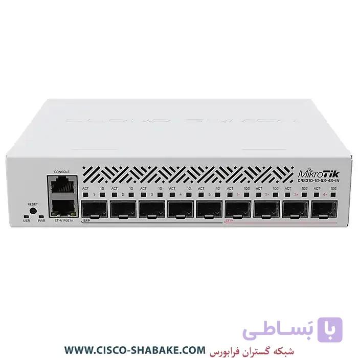 سوئیچ میکروتیک CRS310-1G-5S-4S+IN — تصویر 1