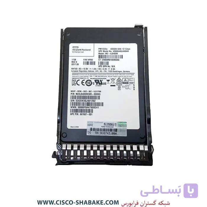 هارد SSD سرور HPE 480GB SAS 12G SFF RI 875311-B21 — تصویر 1