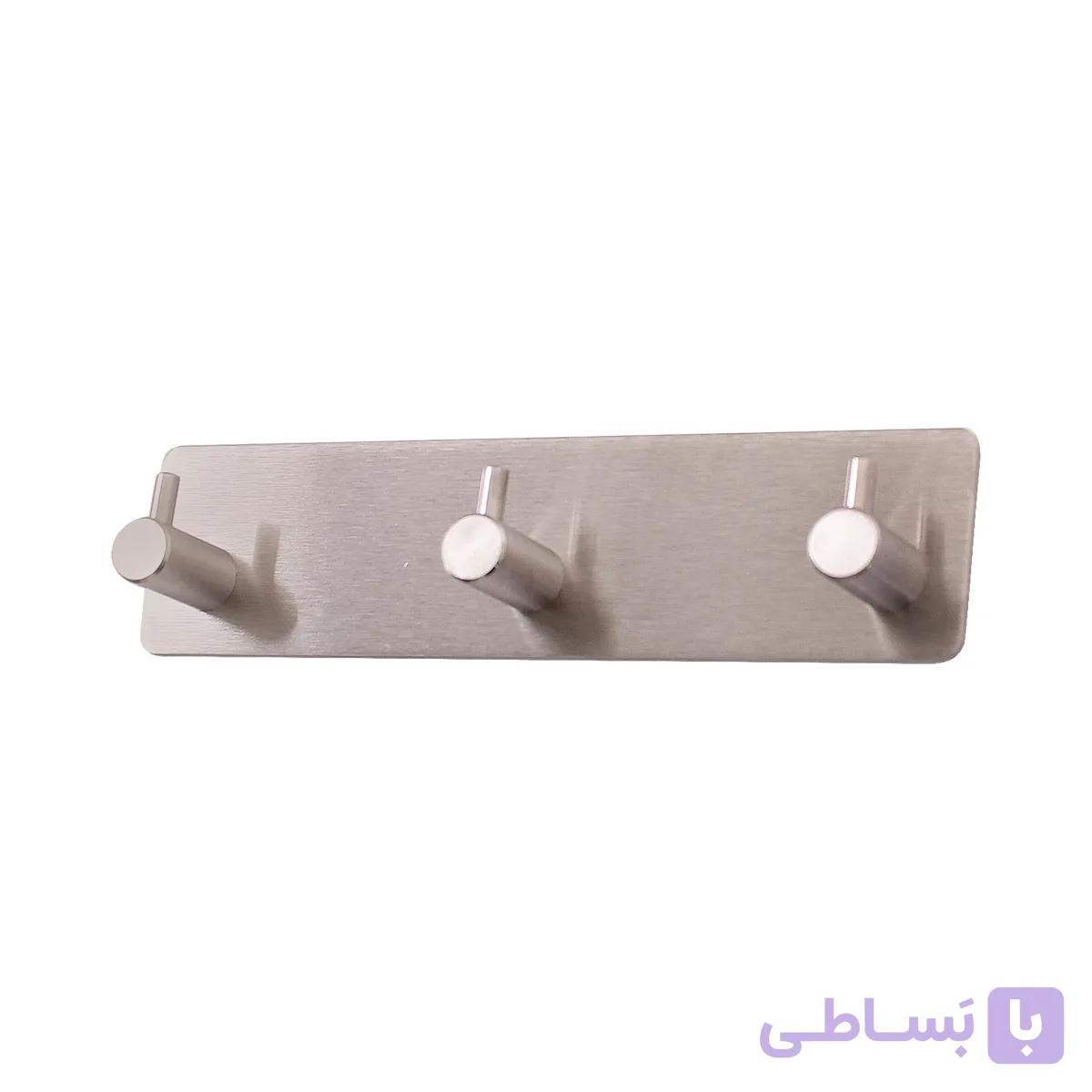 رخت آویز سه شاخه R1300 -استیل — تصویر 1