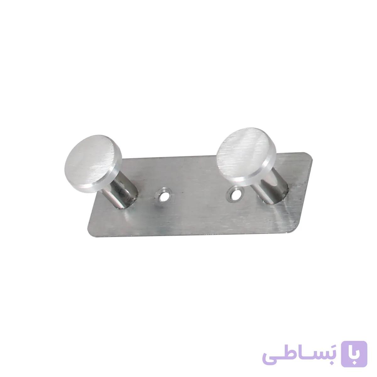 رخت آویز دوشاخه RJ20 – استیل — تصویر 1