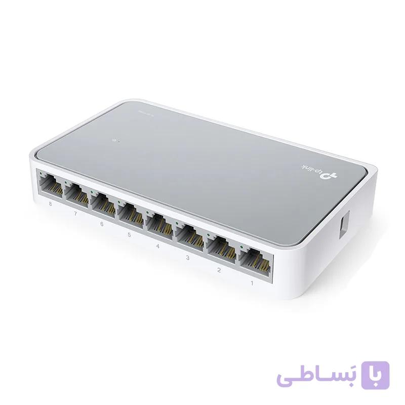 سوئیچ 8 پورت غیر مدیریتی و رومیزی تی پی لینک TL-SF1008D — تصویر 1