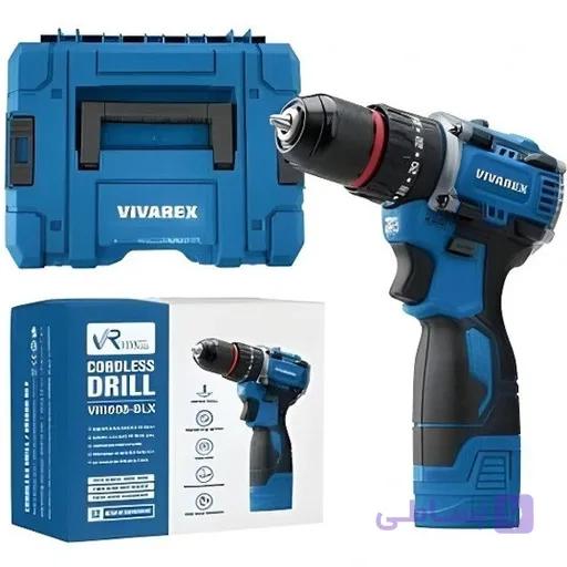 دریل شارژی 16 ولت چکشی دو باطری براشلس ویوارکس مدل VR1608-BLX — تصویر 1